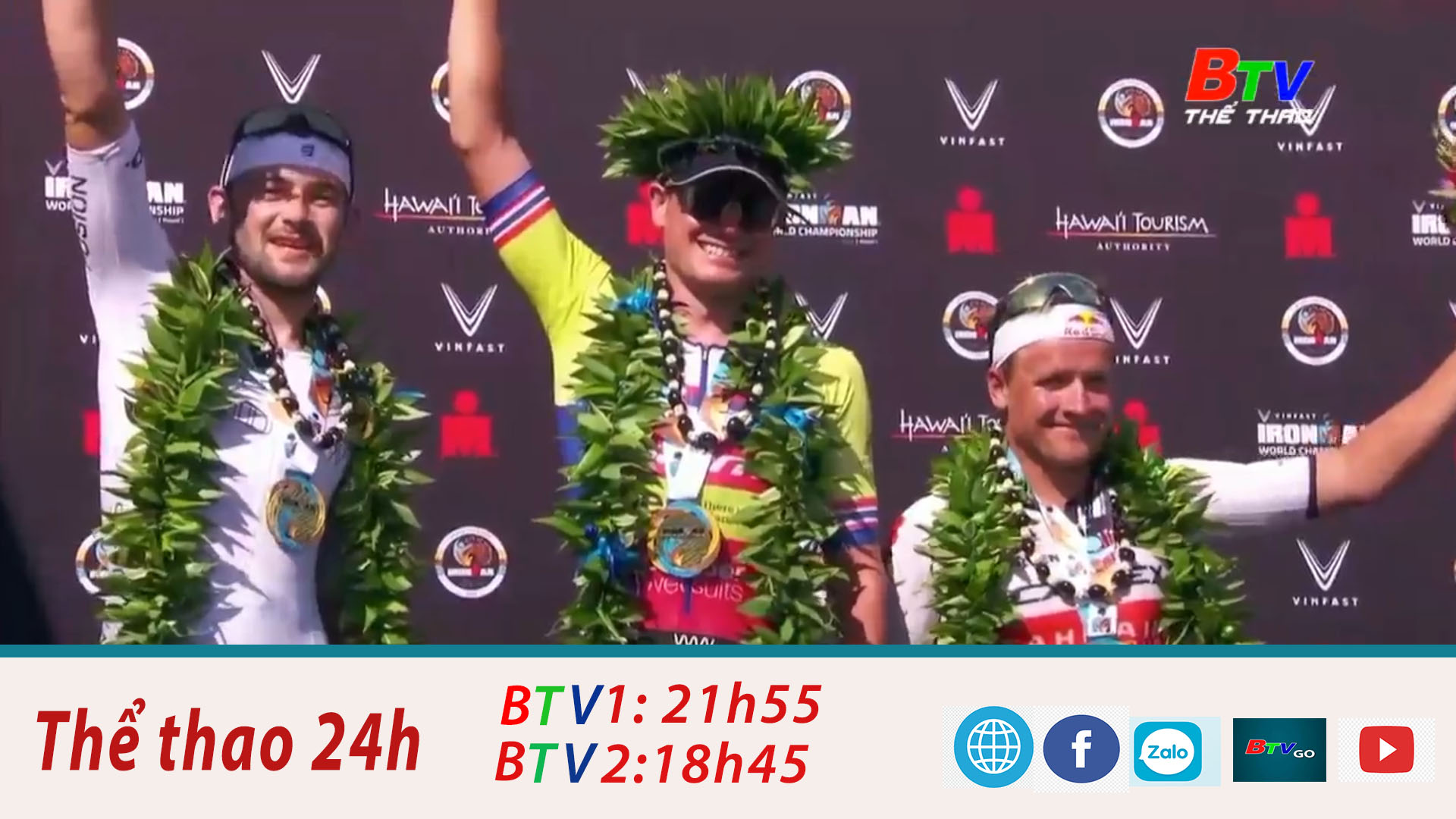 	Gustav Iden vô địch cuộc đua 3 môn phối hợp Ironman vô địch thế giới 2022